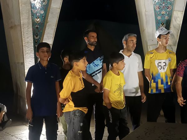 بازدید پسران دومیدانی کاران استان خراسان رضوی از آرامگاه عطار و خیام