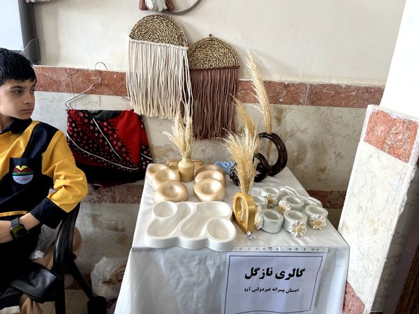 برپایی نمایشگاه کارآفرینی بانوان سرپرست خانوار و دانش‌آموزان ساوجبلاغ