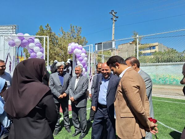 افتتاح زمین چمن هنرستان تربیت بدنی محمد شهرستانی ناحیه ۶ مشهد