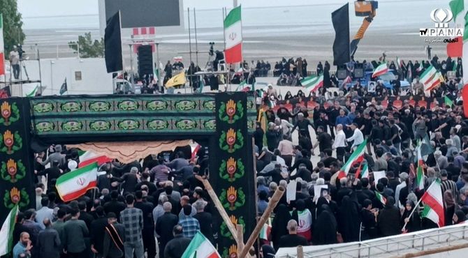  تجدید پیمان با رهبر شهید در اربعین حسینی در بندرعباس