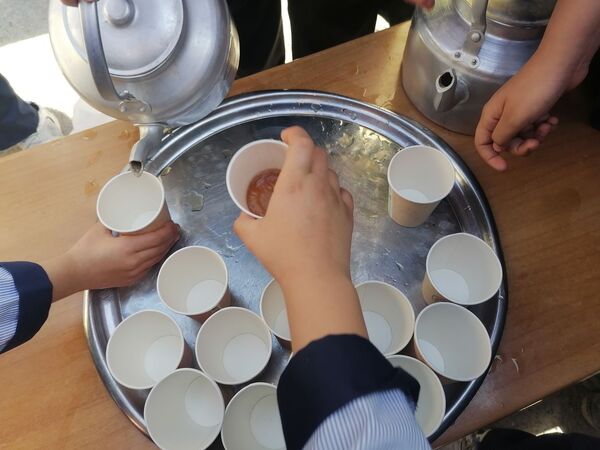 موکب نیمه شعبان در مدرسه نخودی
