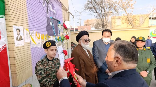 مراسم زنگ مقاومت در دبستان امیرمعزی 