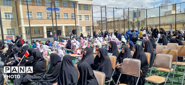 عزاداری باشکوه در دلفان سوگ دختران میناب در مدرسه شاهد پسرانه