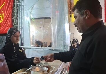 نوجوانان پارسیان میزبان زائران اربعین