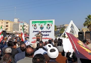 خروش مردم رودان هرمزگان در تجدیدمیثایق با آرمان‌‌‌های انقلاب اسلامی ایران 