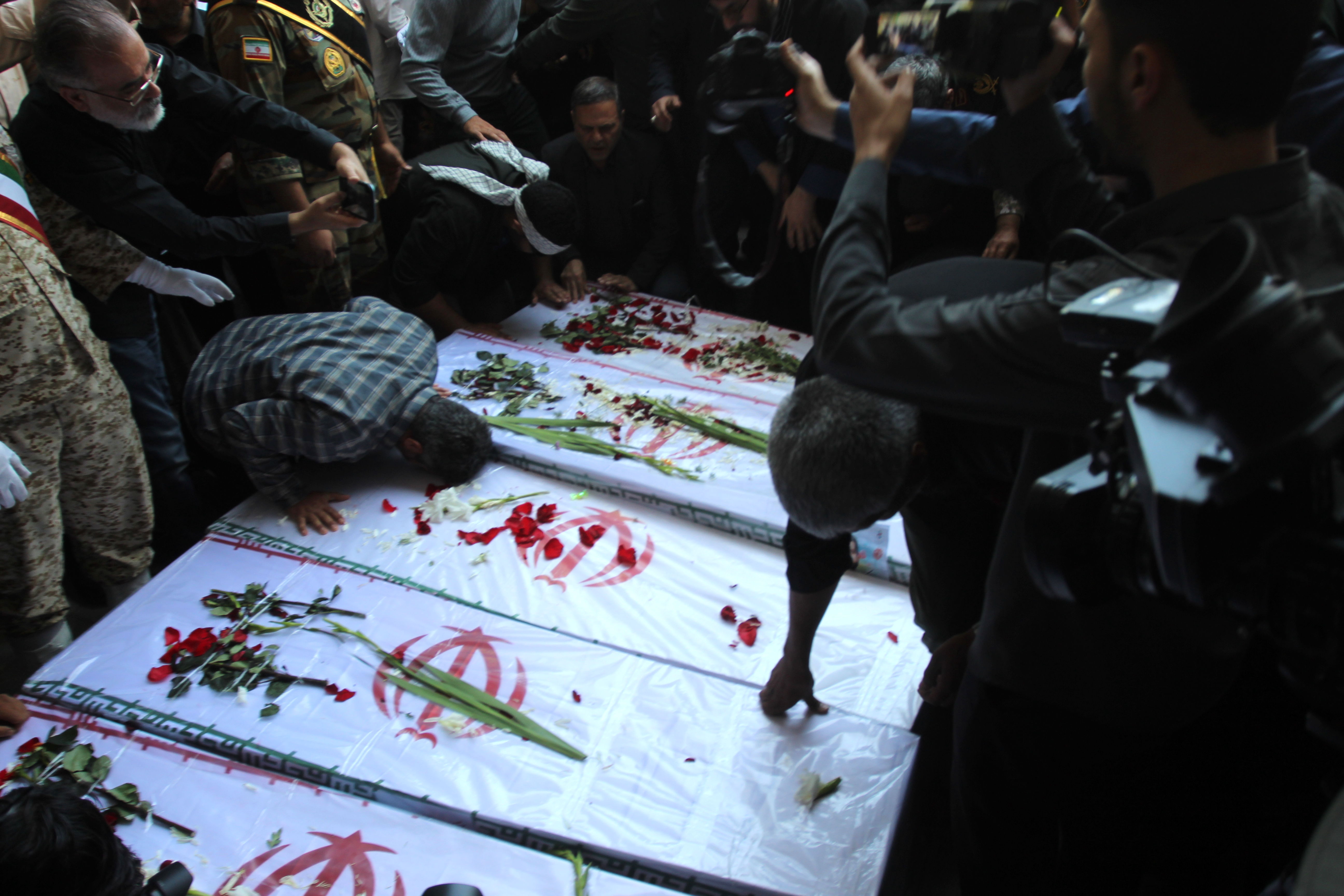 تشییع پیکر شهدای حمله رژیم صهیونسیتی به استان زنجان 