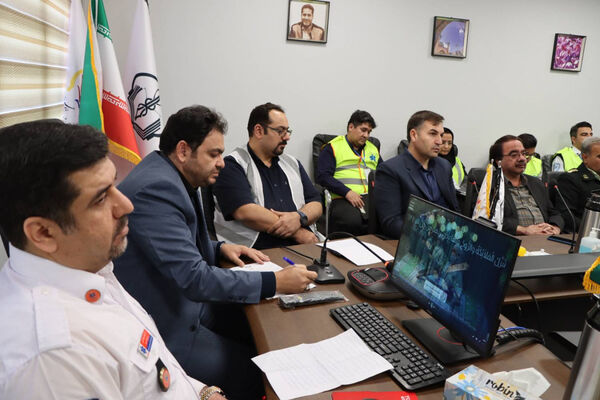 نخستین تمرین عملیاتی حوادث ترافیکی پرتلفات در شهرستان تربت حیدریه 