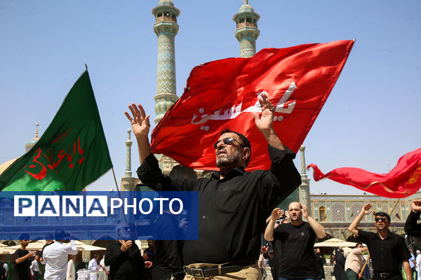 مراسم عزاداری سالروز شهادت امام حسن عسگری(ع) در قم