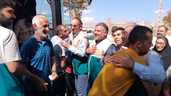 مراسم استقبال از زائر اولی‌های مددجویان مرکز توانبخشی فردوس اهر