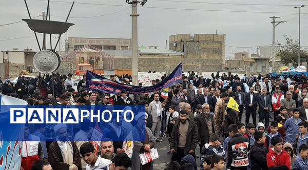 مراسم یوم الله 13 آبان در شهر جعفریه قم