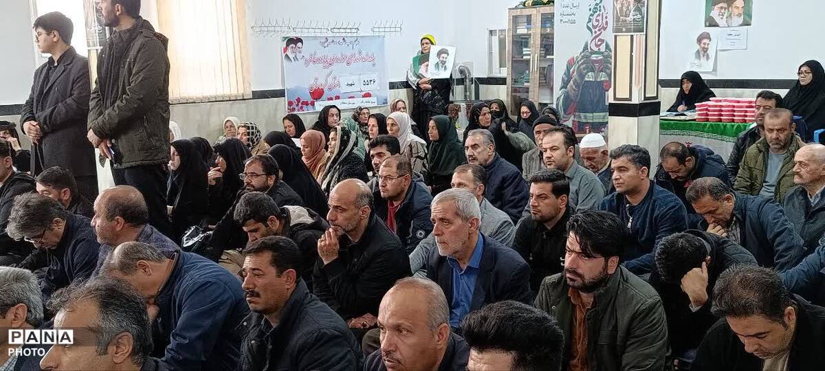  بزرگداشت اربعین رهبر شهیدو شهدای جنگ رمضان در دهگلان 