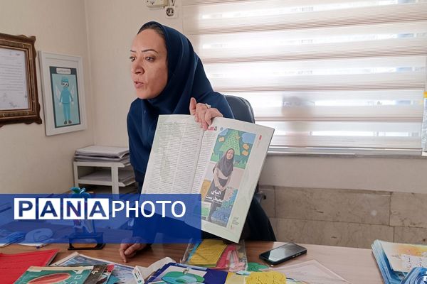 بازدید کارشناس مسئول سلامت و تندرستی آموزش و پرورش شهرستان قدس، از دبستان پروین، در جایگاه یک خانه محیط زیستی