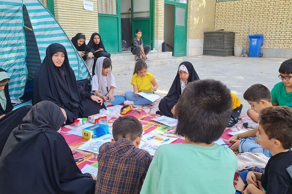 برگزاری رزمایش سراسری بسیجیان در پایگاه مسجد جامع آبسرد