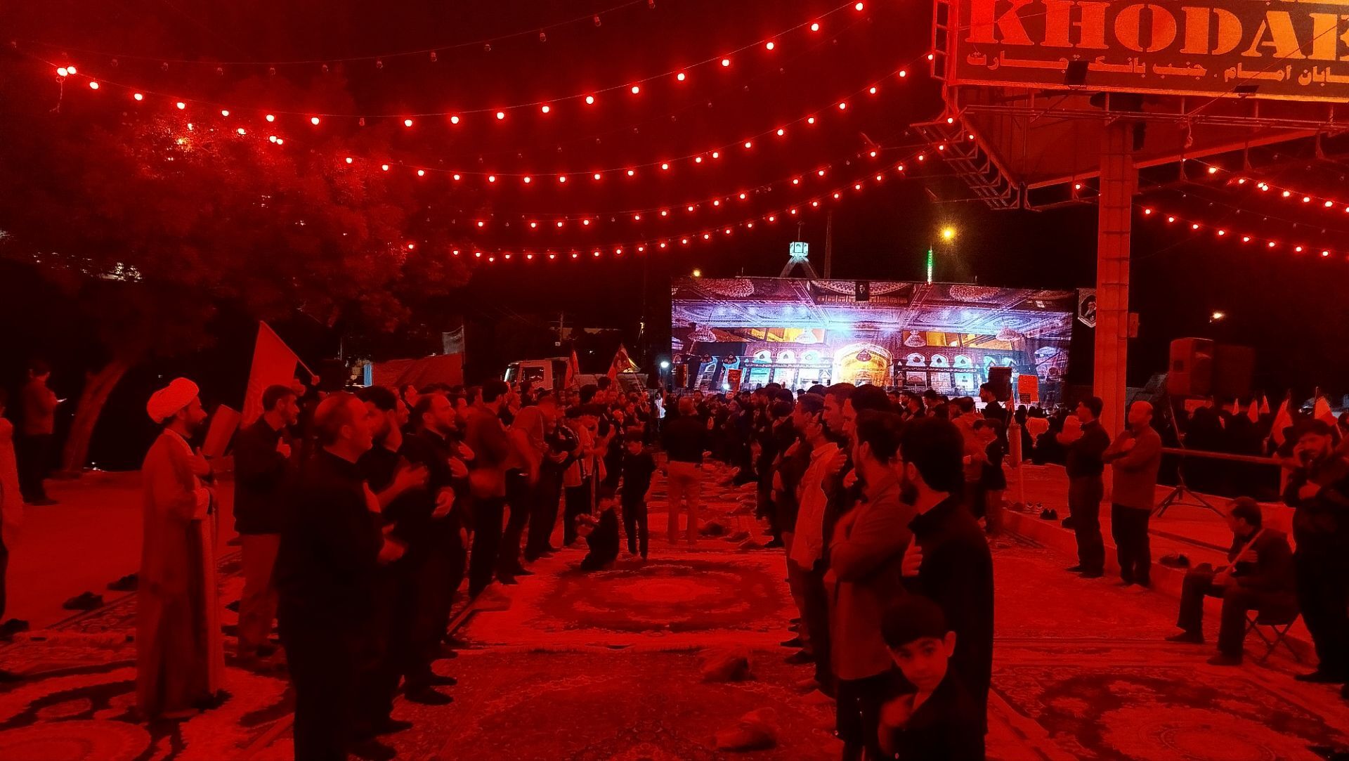 طنین نوای یا حسین (ع) در دومین شب از ماه محرم در نورآباد