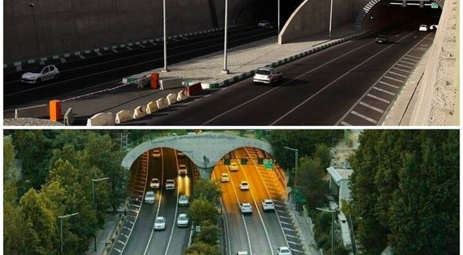 باند جنوبی تونل رسالت و باند شمالی تونل شهدای غزه امشب مسدود است