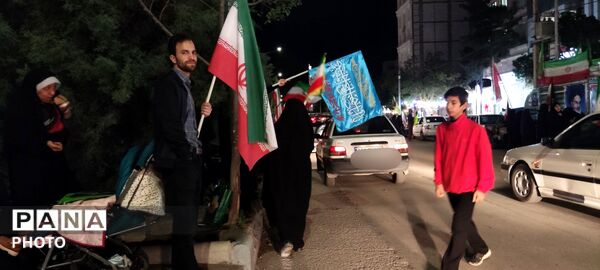  شکوه و اقتدار رژه خودرویی در حسینیه فضل 