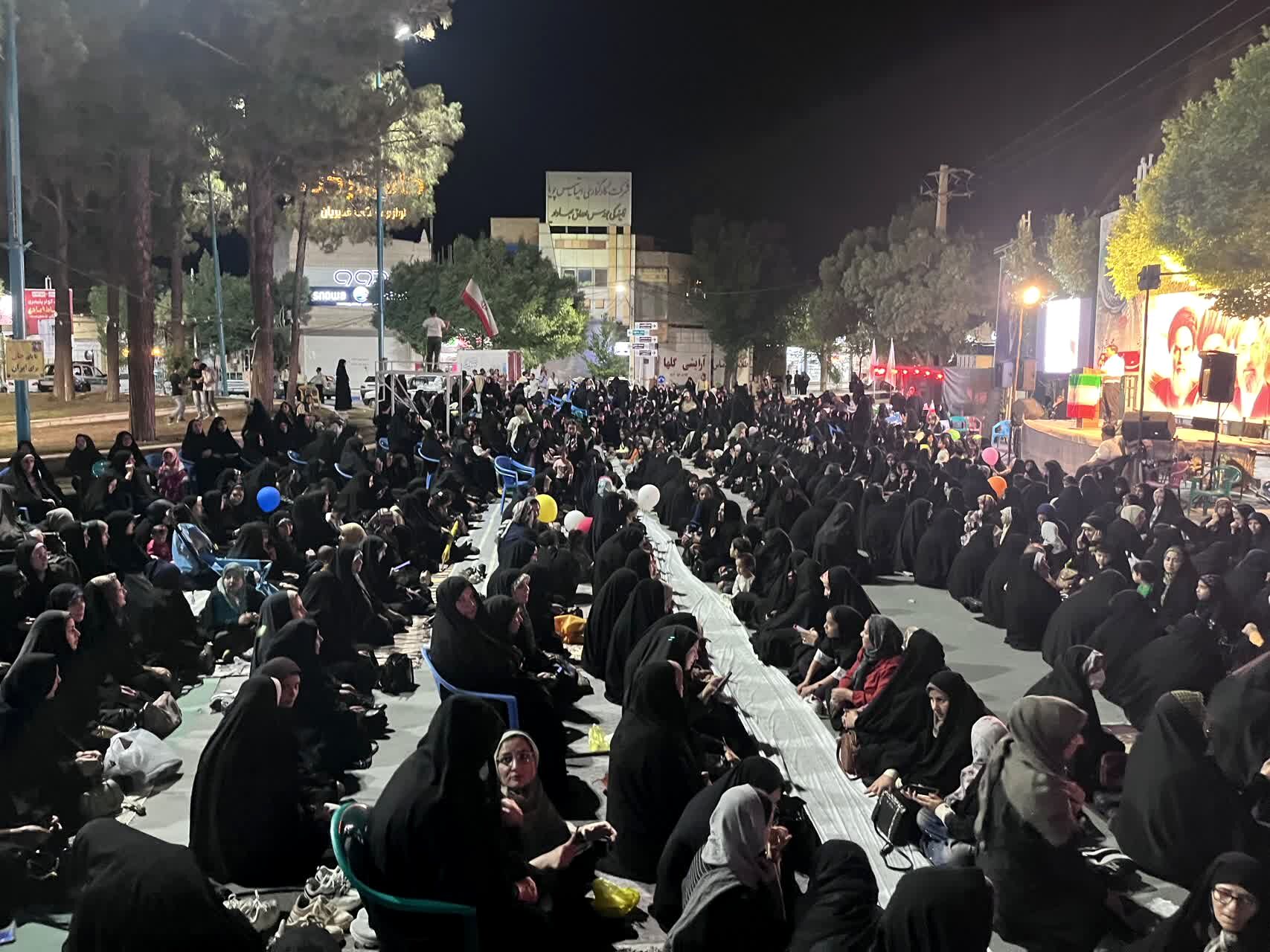 اطعام غدیر در نودوششمین تجمعات مردم ابرکوه