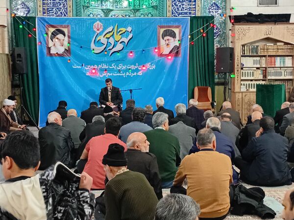 حماسه ۹ دی در مسجد حضرت قائم اسلامشهر 