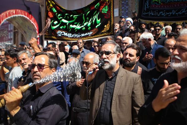 عزاداری رحلت پیامبر(ص) و شهادت امام حسن(ع) در صحن آستان مقدس سلطانعلی(ع) مشهداردهال کاشان