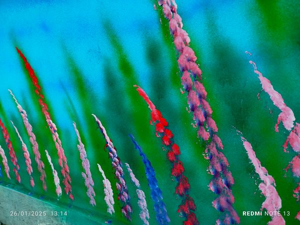 نقاشی دیوارهای آموزشگاه مرحوم حسین نساجیان کاشمر