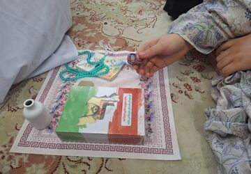 حال و هوای پایان اعتکاف دانش‌آموزی مسجد امام حسن مجتبی (ع)