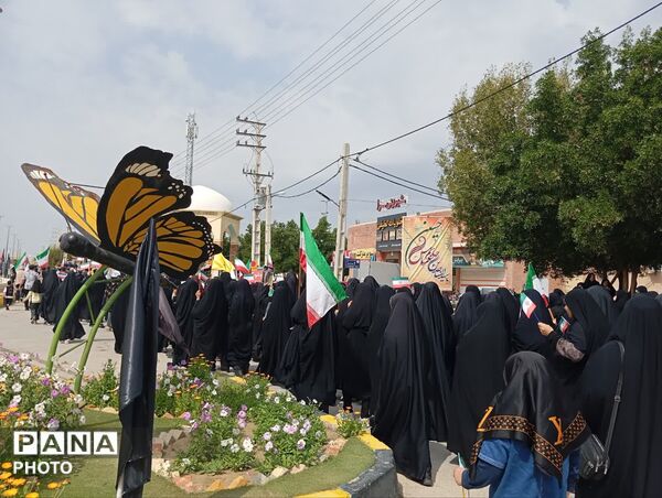 راهپیمایی روز قدس در شهر لطیفی لارستان