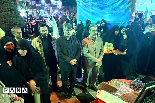 مراسم چهلمین روز شهادت دانش آموزان مدرسه شجره طیبه میناب در پردیس