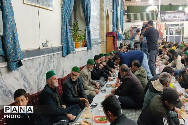 ضیافت افطاری در شب بیست و سوم ماه مبارک رمضان مسجد جامع شهر بار 