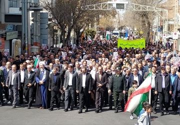 راهپیمایی روز قدس در شهرستان اسکو