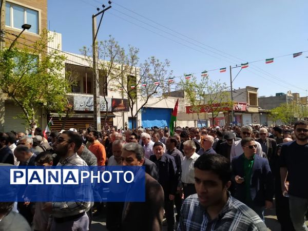 حضور پرشور مردم دارالمؤمنین کاشان در راهپیمایی روز قدس