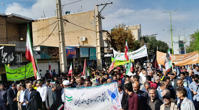 نمایش باشکوه همبستگی و اتحاد مردمی در رزمایش بزرگ «جان‌فدایان» شهرستان کمیجان