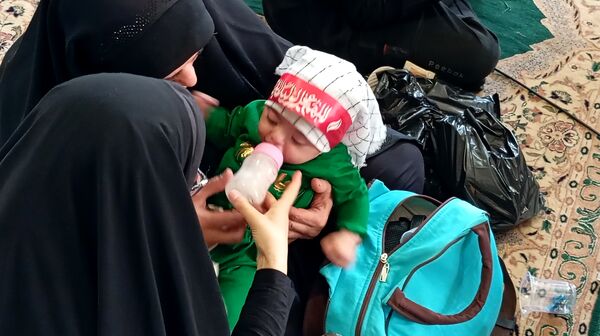 سربازان کوچک امام زمان در همایش شیرخوارگان حسینی شهرستان بن