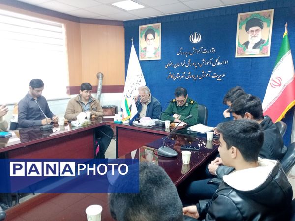 جلسه کمیته پشتیبانی بسیج دانش آموزی حوزه امام جعفر صادق علیه السلام