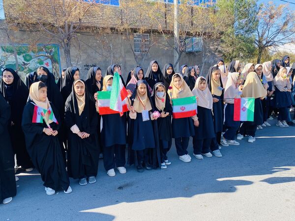 مراسم استقبال از شهید گمنام در شهرستان مه‌ولات