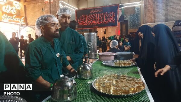 قاب پانا میزبان فعالیت چایخانه حضرت زهرا (س)در  هفتمین شب از ماه محرم الحرام 