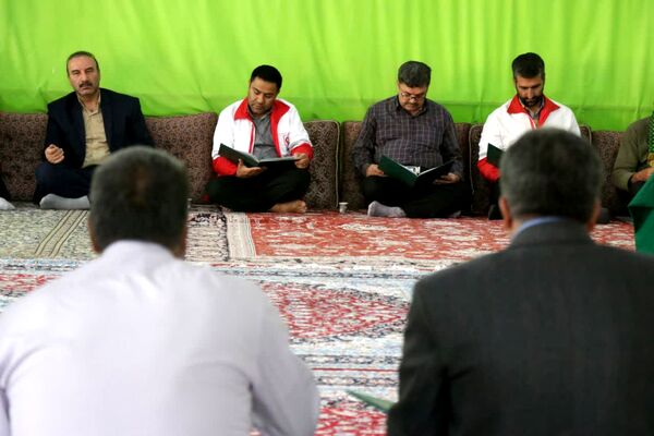 مراسم بزرگداشت هفتمین روز شهادت شهدای خدمت در مهریز
