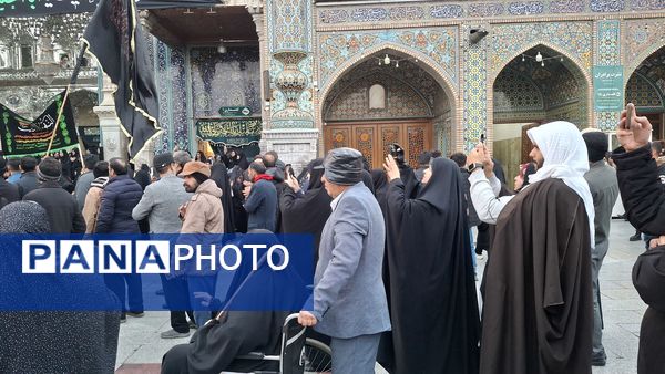 مراسم عزاداری شام شهادت امام هادی(ع) در حرم بانوی کرامت 