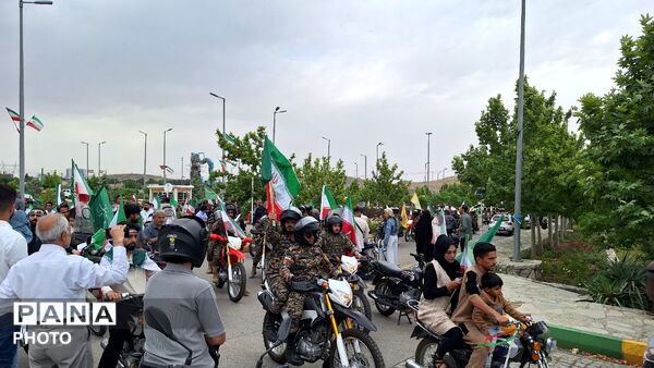  رژه موتوری عید غدیر با شکوه برگزار شد