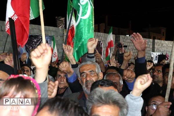 موج چهل و دوم از اجتماع سهمگین مردم باشتی به قلب سیاه صهیونیست