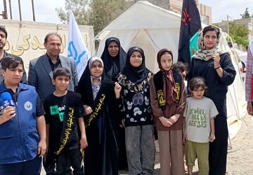 برپایی موکب کانون فرهنگی و تربیتی شهید مطهری در آشخانه 