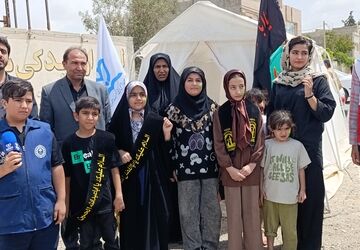 برپایی موکب کانون فرهنگی و تربیتی شهید مطهری در آشخانه 