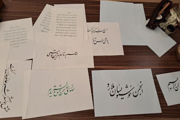برگزاری نمایشگاه خوشنویسی به مناسبت هفته فرهنگی در ملارد 