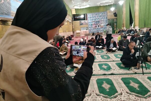 محفل انس باقرآن کریم در حسینه  شهر بار