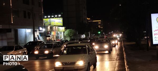  شکوه و اقتدار رژه خودرویی در حسینیه فضل 
