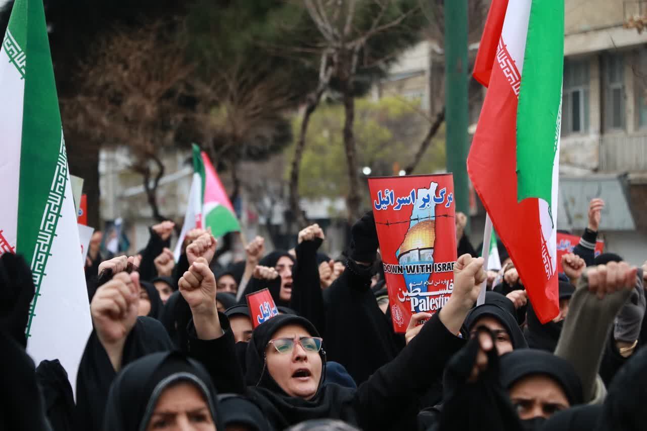 حضور مردم ماهدشت در راهپیمایی روز قدس 