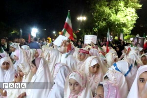 بهشت در کف خیابان های شهر ری با حضور ریحانه های بهشتی