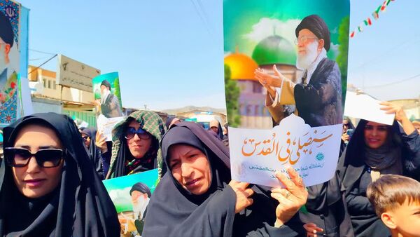 حضور پرشور کودکان و نوجوانان در راهپیمایی روز قدس لنده