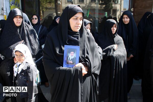 برگزاری مراسم عزاداری رهبر شهید در شهر آشخانه