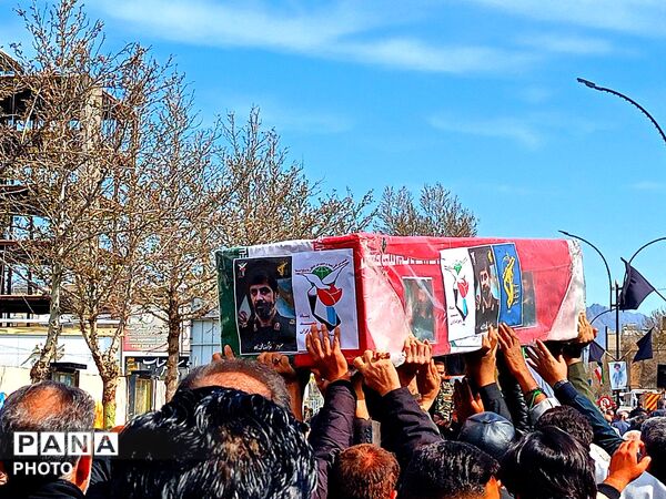 تشیع پیکر مطهر سردار شهید غلامرضا محمد زاده