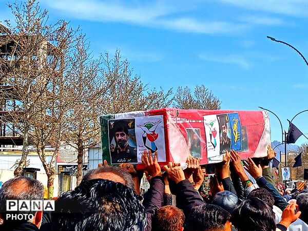 تشیع پیکر مطهر سردار شهید غلامرضا محمد زاده